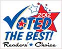 Voted 2012 The Best! Reader's Choice!