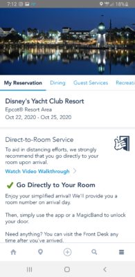 Disney Direct to Room